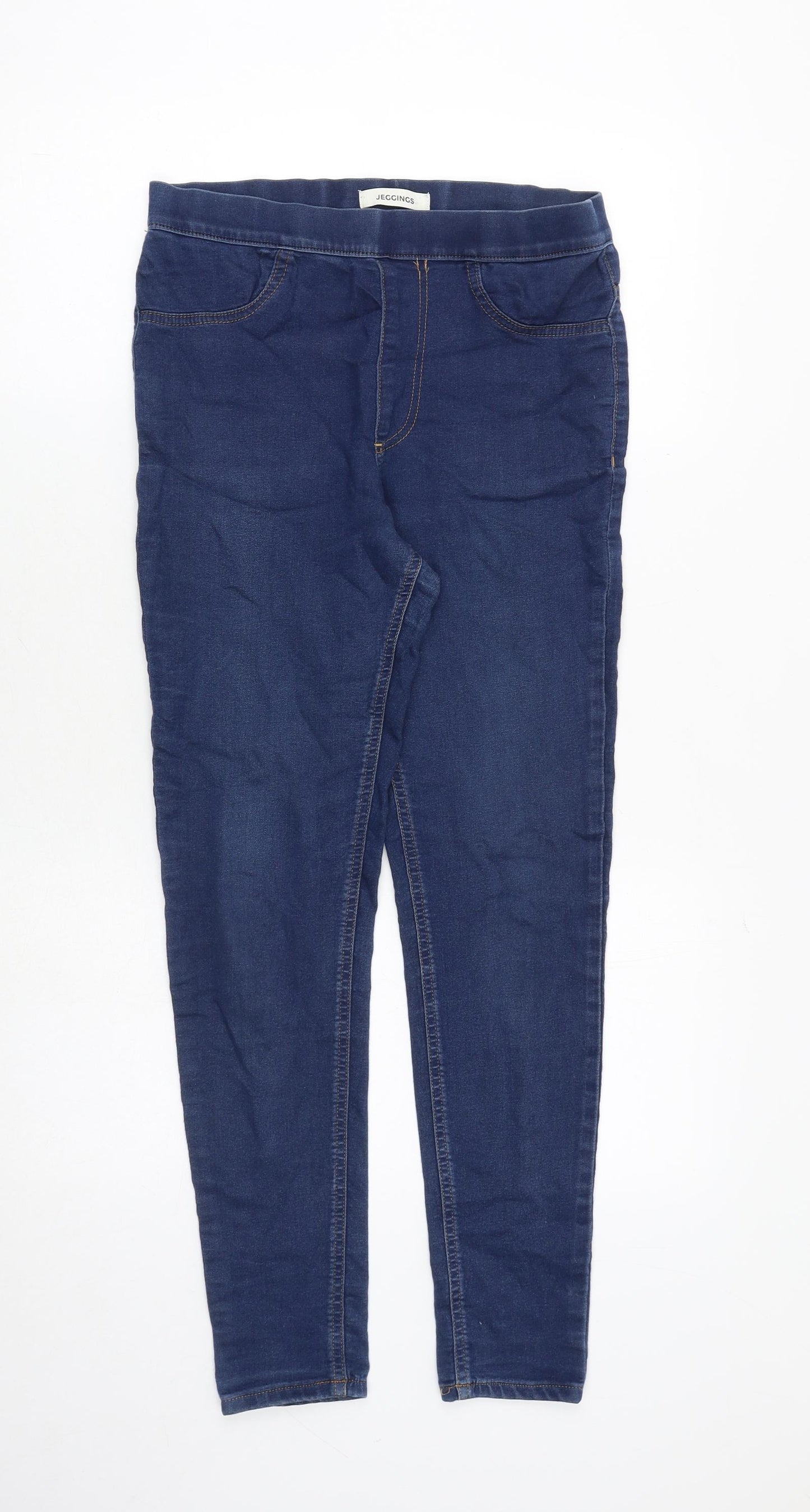 Marks and Spencer Womens Blue Cotton Jegging Jeans Size 10 Regular