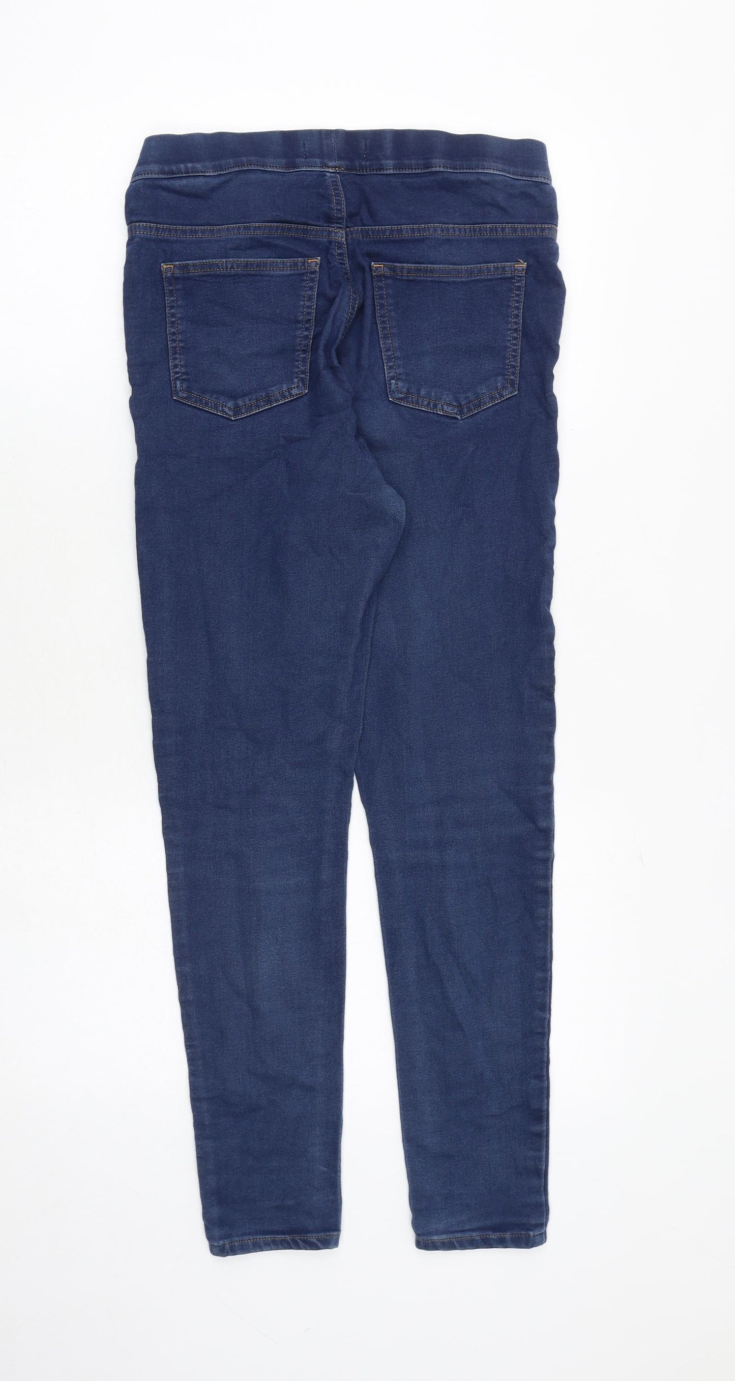 Marks and Spencer Womens Blue Cotton Jegging Jeans Size 10 Regular