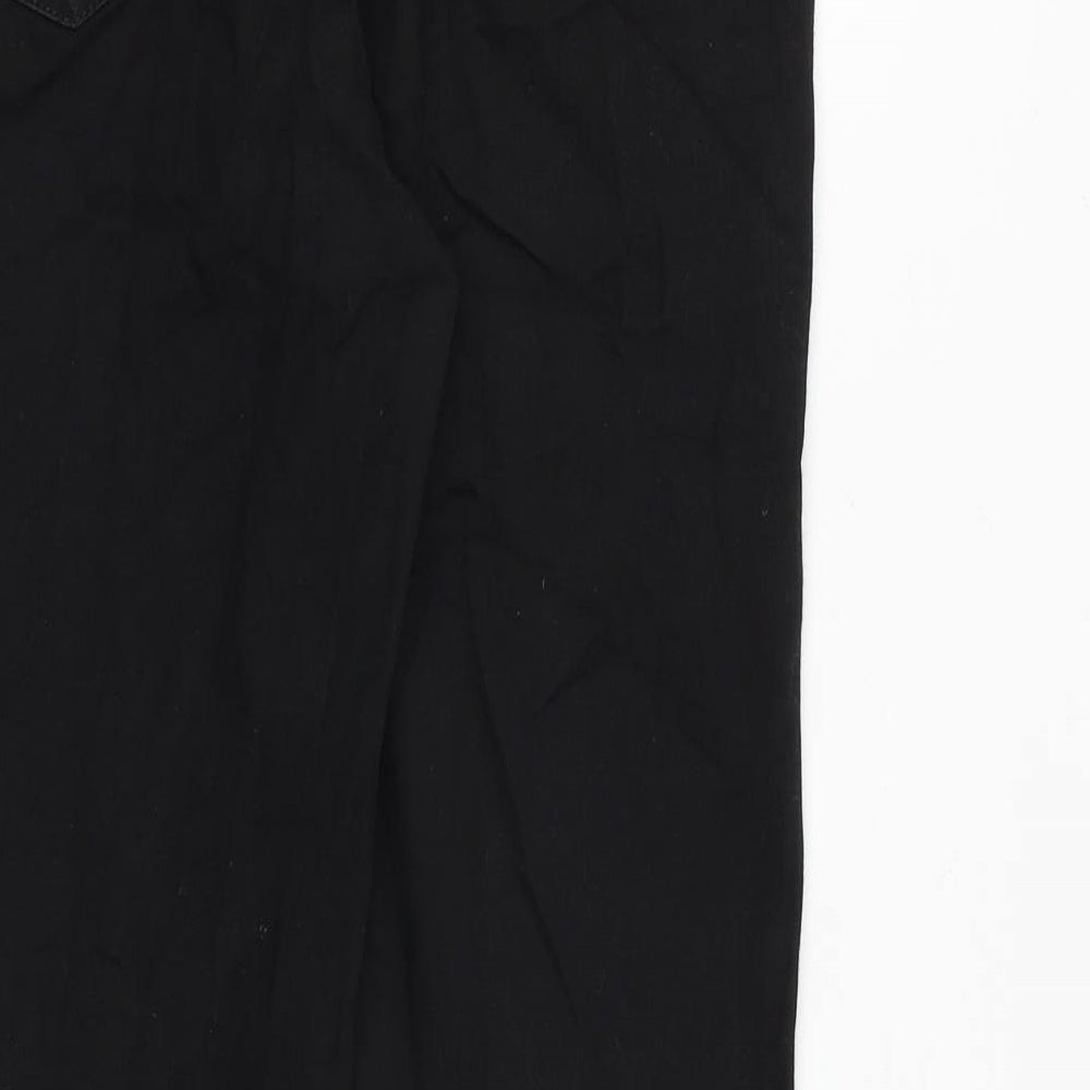 NEXT Womens Black Cotton Skinny Jeans Size 12 Slim Zip