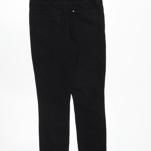H&M Womens Black Cotton Skinny Jeans Size S Extra-Slim
