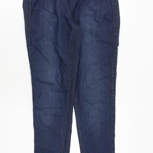 Marks and Spencer Womens Blue Cotton Skinny Jeans Size 10 Regular