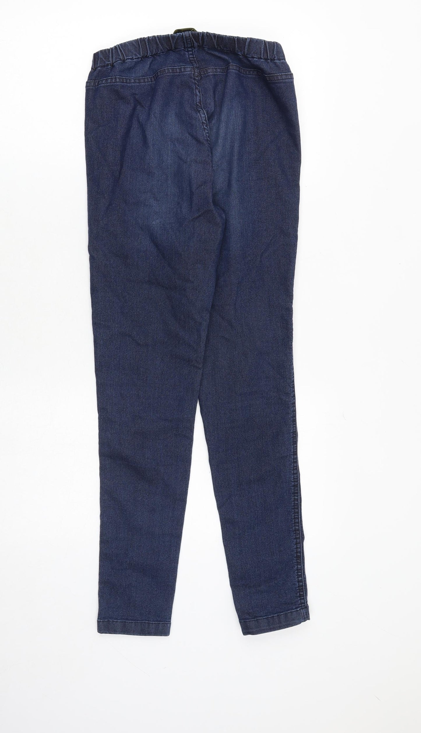 Marks and Spencer Womens Blue Cotton Skinny Jeans Size 10 Regular