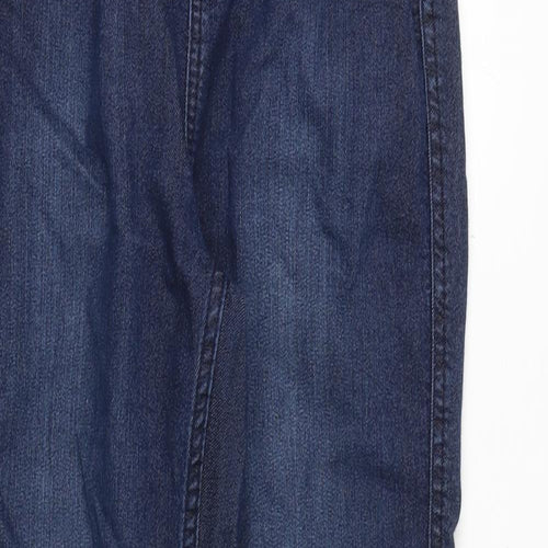 Marks and Spencer Womens Blue Cotton Skinny Jeans Size 10 Regular