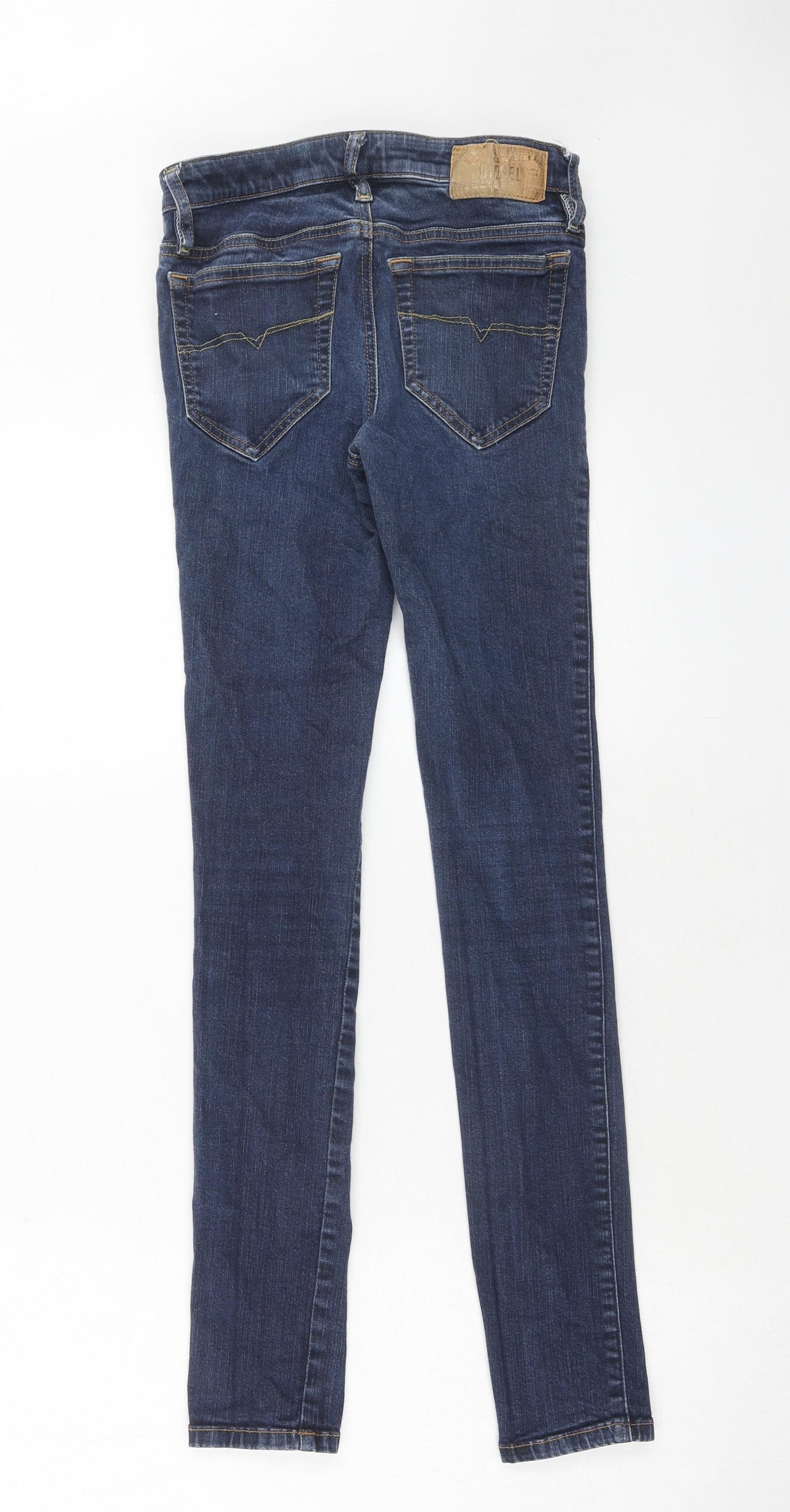 Diesel Womens Blue Cotton Skinny Jeans Size 26 in L30 in Regular Zip