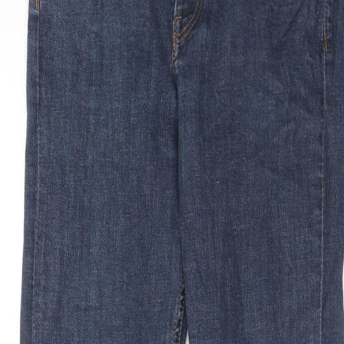 H&M Boys Blue Cotton Skinny Jeans Size 13-14 Years Regular Zip