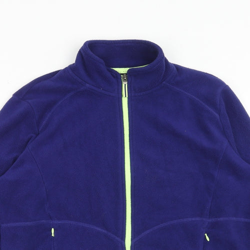 Marks and Spencer Womens Purple Jacket Size 14 Zip