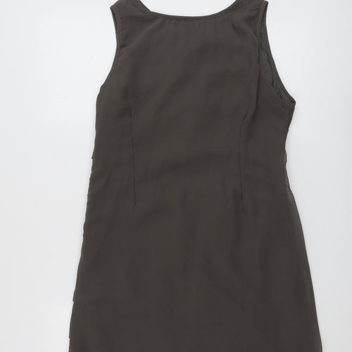 Rage Womens Brown Polyester Shift Size 14 Round Neck Pullover