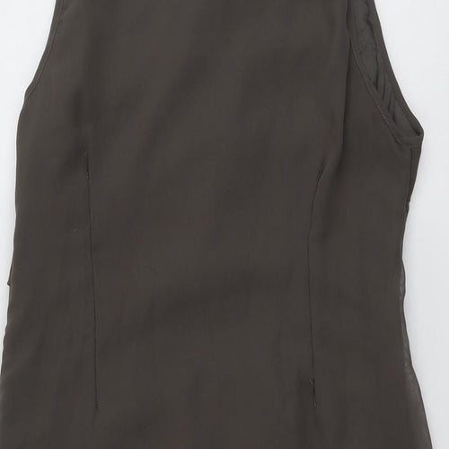 Rage Womens Brown Polyester Shift Size 14 Round Neck Pullover
