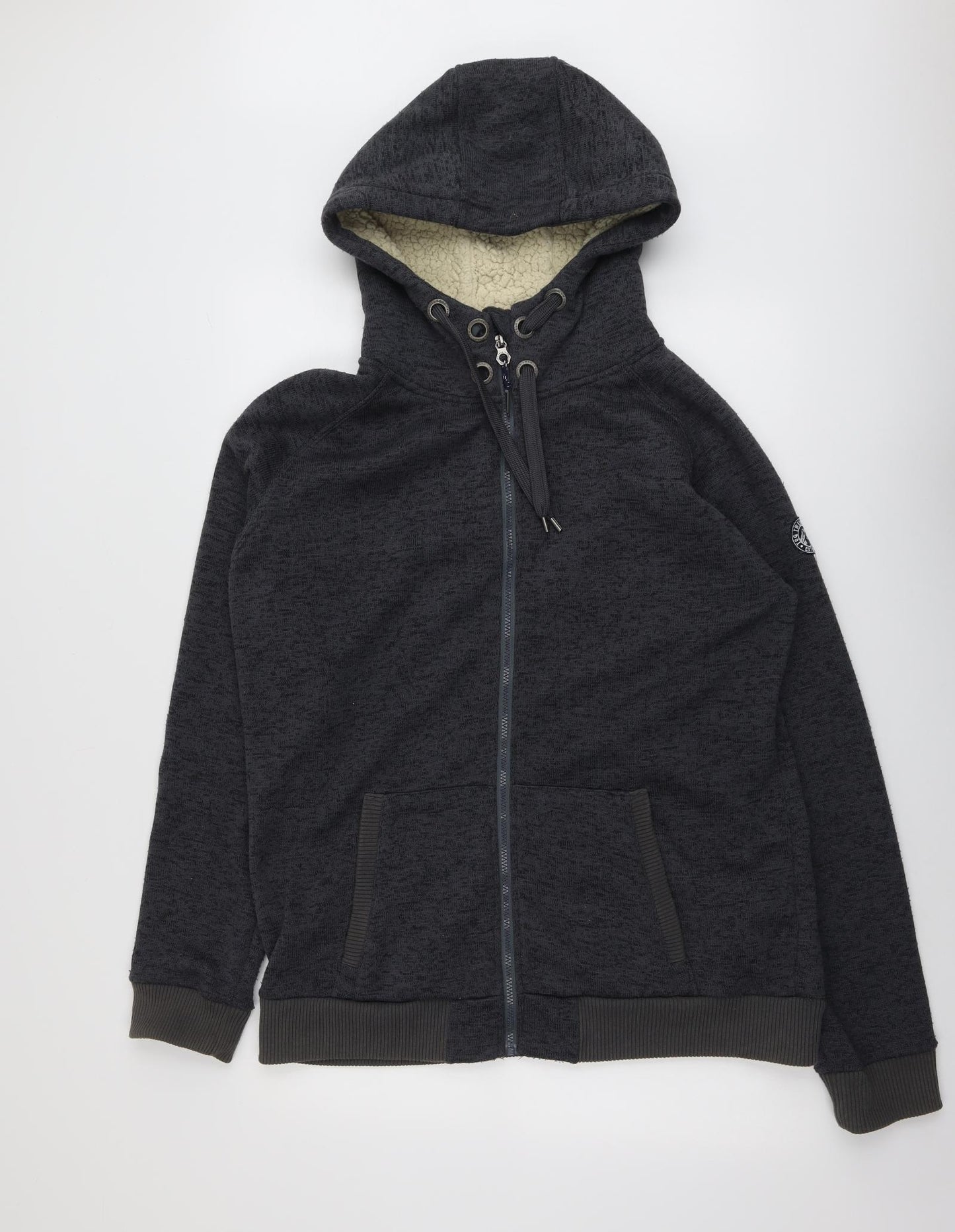 TOG24 Mens Grey Polyester Full Zip Hoodie Size XL - Lined