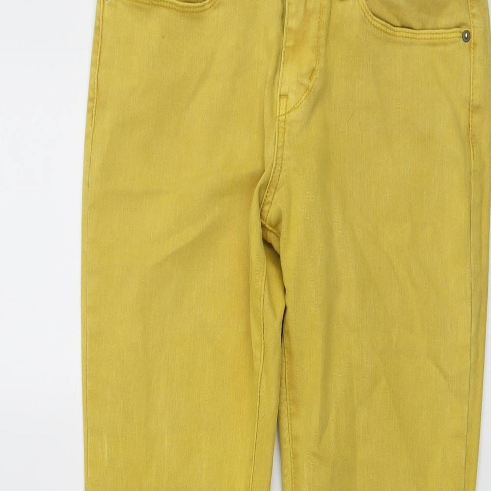 Levi's Womens Yellow Cotton Skinny Jeans Size 28 in L29 in Regular Button