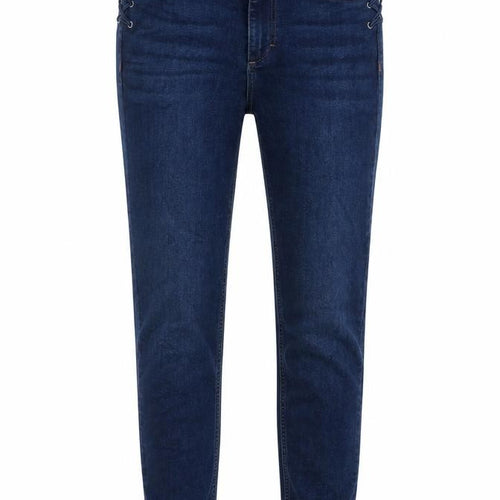 Zara Womens Blue Cotton Skinny Jeans Size 10 L27 in Regular Button