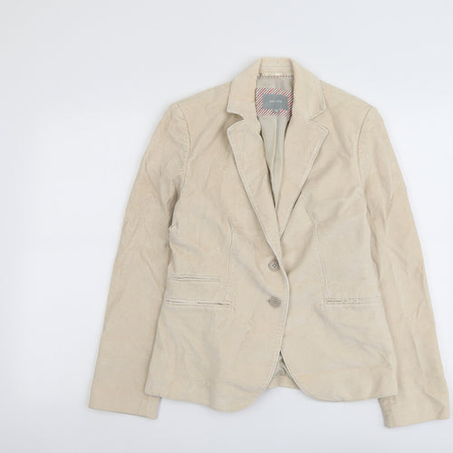 Per Una Womens Beige Jacket Size 10 Button