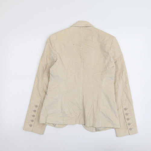 Per Una Womens Beige Jacket Size 10 Button
