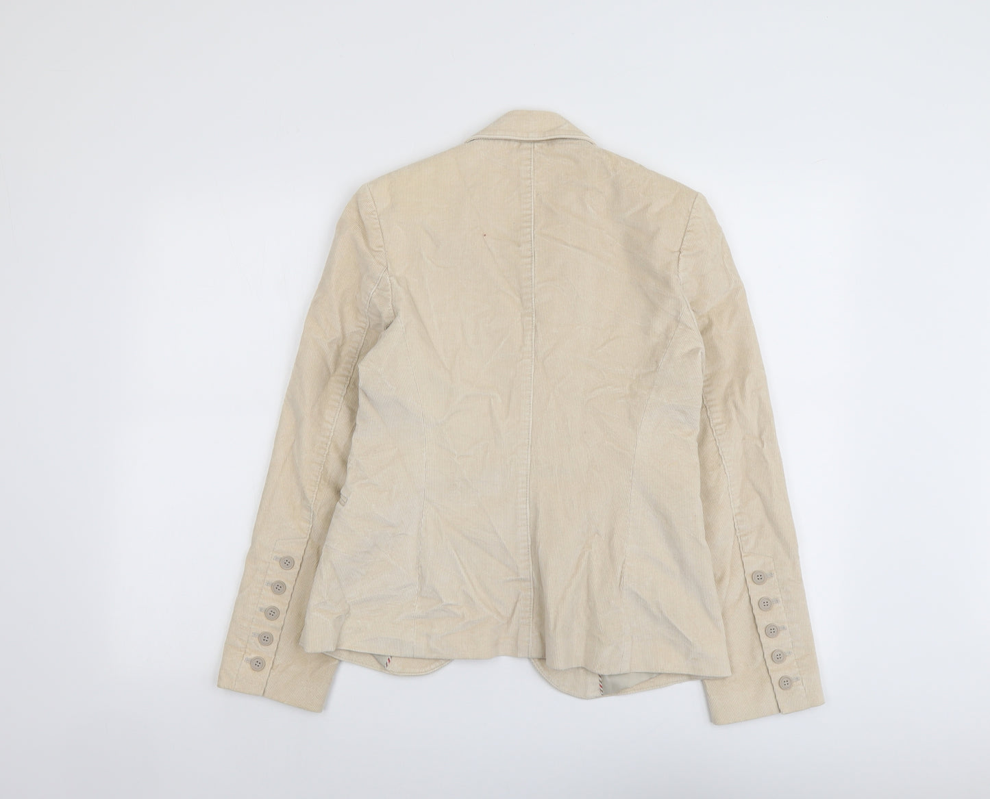 Per Una Womens Beige Jacket Size 10 Button