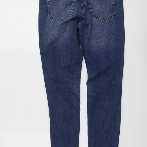 Gap Womens Blue Cotton Skinny Jeans Size 10 L28 in Regular Button