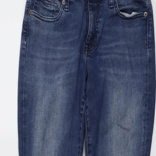 Gap Womens Blue Cotton Skinny Jeans Size 10 L28 in Regular Button