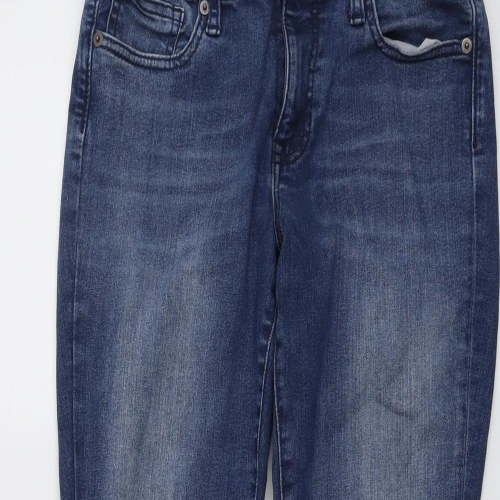 Gap Womens Blue Cotton Skinny Jeans Size 10 L28 in Regular Button