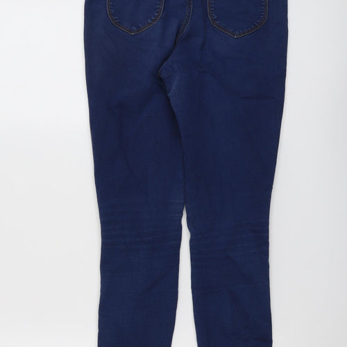 ASOS Womens Blue Cotton Skinny Jeans Size 28 in L32 in Regular Button