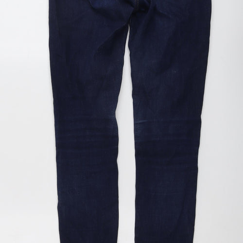 Levi's Womens Blue Cotton Skinny Jeans Size 29 in L33 in Regular Button