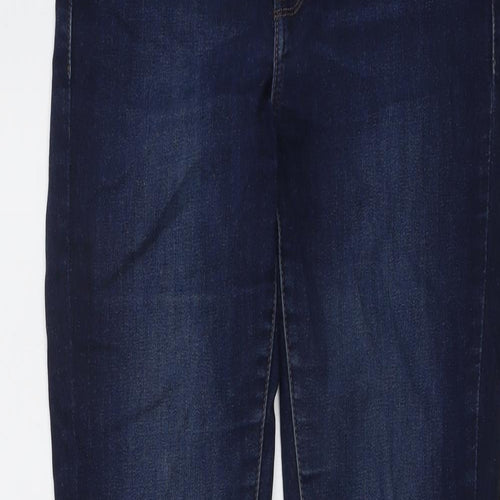 Levi's Womens Blue Cotton Skinny Jeans Size 29 in L33 in Regular Button