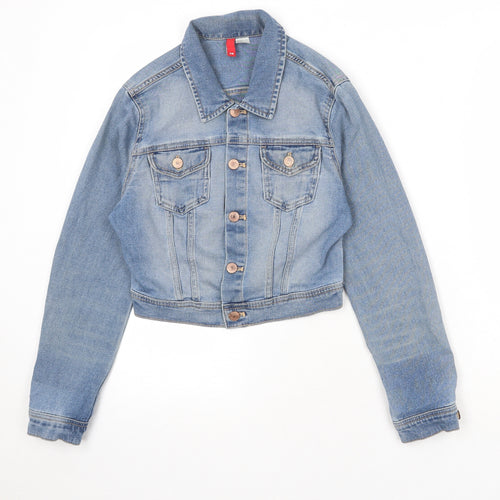 Divided by H&M Womens Blue Jacket Size 12 Button