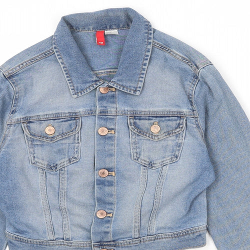 Divided by H&M Womens Blue Jacket Size 12 Button