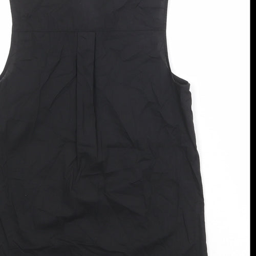 Divided by H&M Womens Black 100% Cotton Basic Button-Up Size 8 Collared