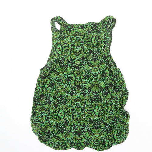 Divided by H&M Womens Multicoloured Geometric Viscose Camisole Blouse Size 10 Round Neck