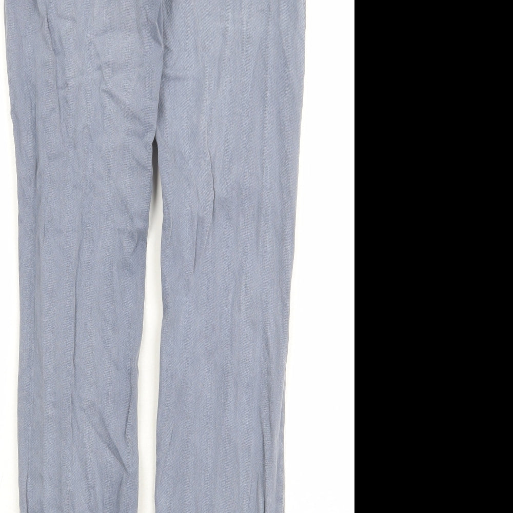 White Stuff Womens Blue Cotton Straight Jeans Size 10 Regular Zip