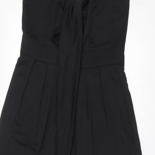 New Look Womens Black Polyester Jumpsuit One-Piece Size 14 Zip