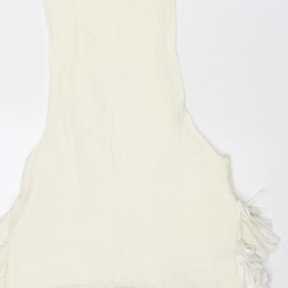 Zara Womens Ivory Gilet Jacket Size S