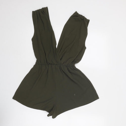 Rare London Womens Green Polyester Playsuit One-Piece Size 12 Pullover