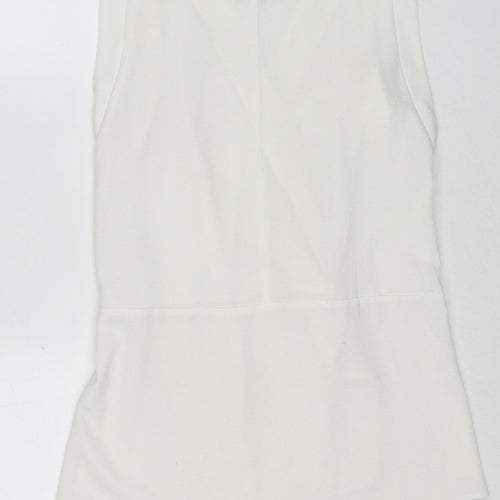 ASOS Womens White Polyester Wrap Blouse Size 12 V-Neck