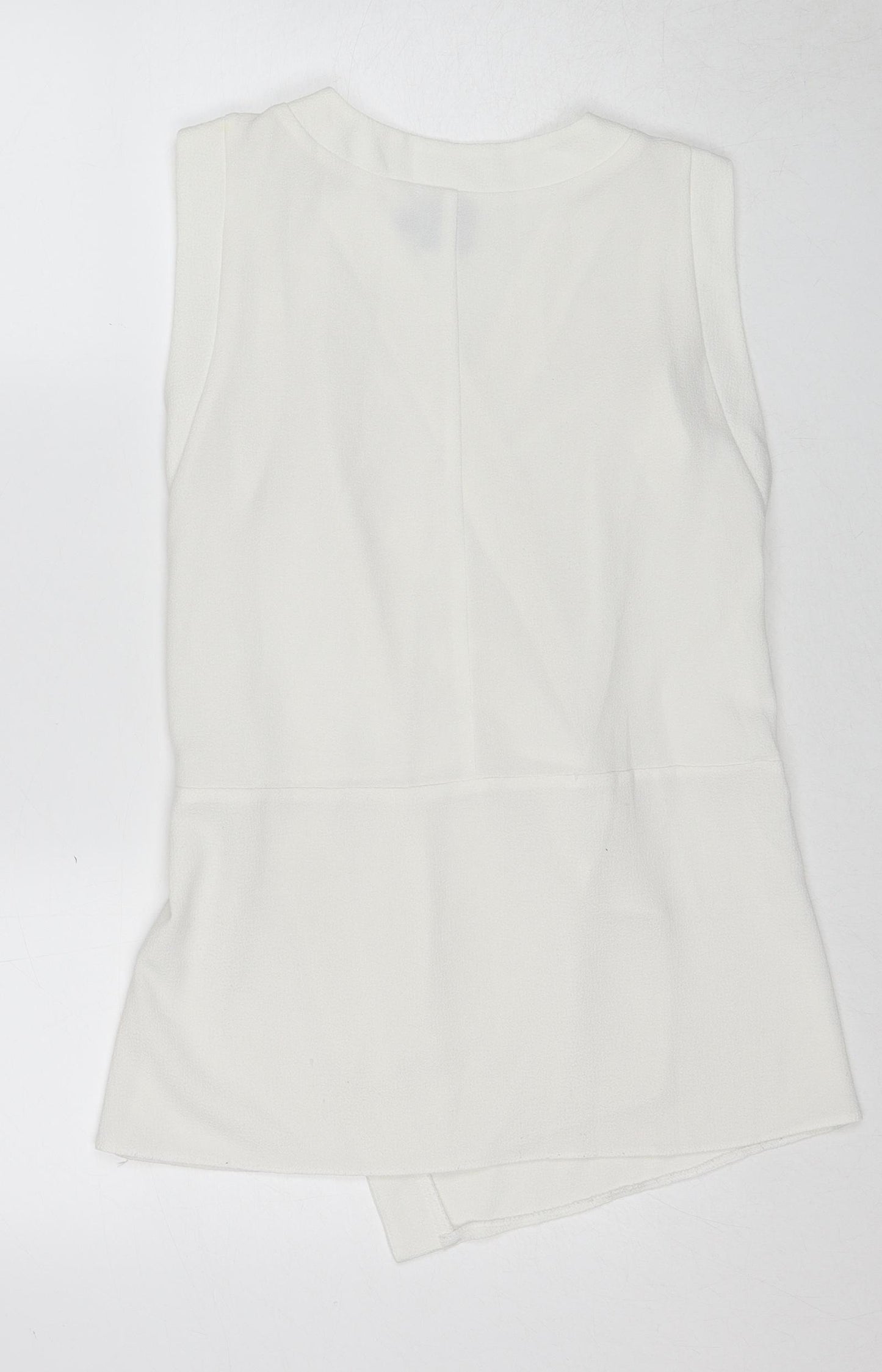 ASOS Womens White Polyester Wrap Blouse Size 12 V-Neck