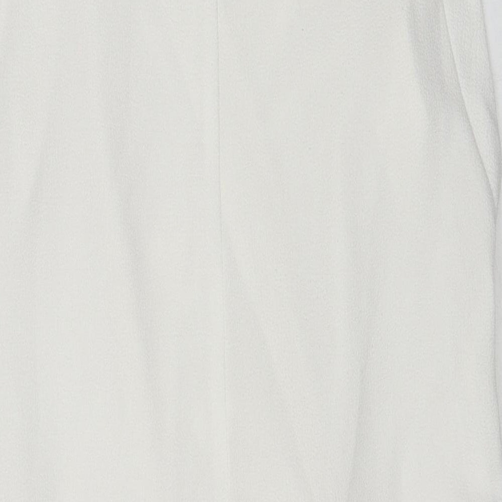 ASOS Womens White Polyester Wrap Blouse Size 12 V-Neck