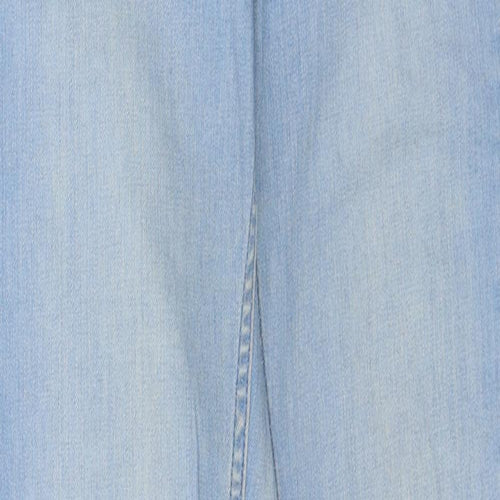 Topshop Womens Blue Cotton Skinny Jeans Size 28 in L32 in Regular Zip