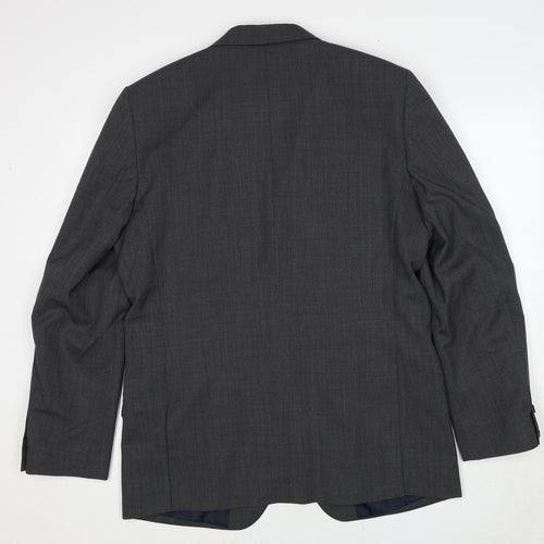 Marks and Spencer Mens Grey Wool Jacket Suit Jacket Size 42 Regular