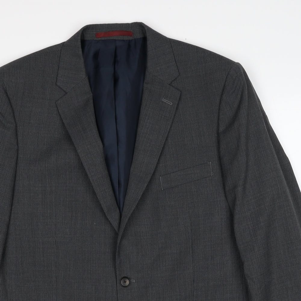 Marks and Spencer Mens Grey Wool Jacket Suit Jacket Size 42 Regular