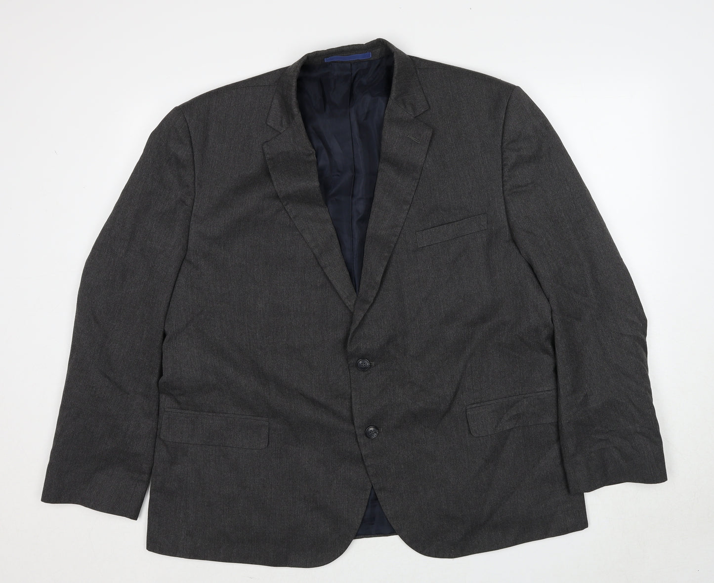 Marks and Spencer Mens Grey Polyester Jacket Suit Jacket Size 48 Regular