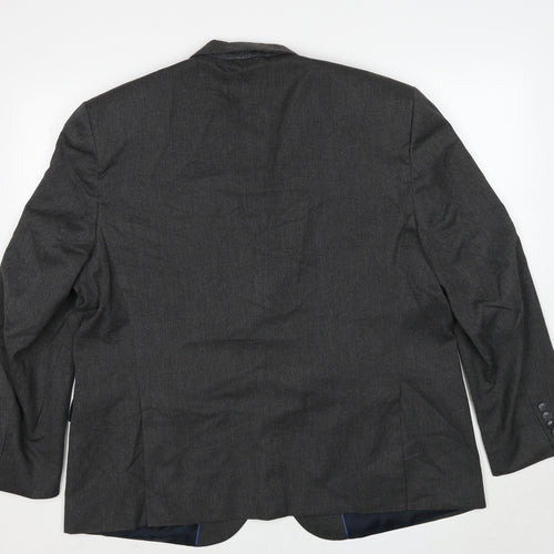 Marks and Spencer Mens Grey Polyester Jacket Suit Jacket Size 48 Regular