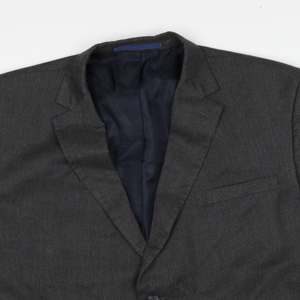 Marks and Spencer Mens Grey Polyester Jacket Suit Jacket Size 48 Regular