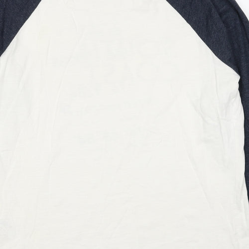 Fat Face Mens Multicoloured Cotton T-Shirt Size M Round Neck - South Coast