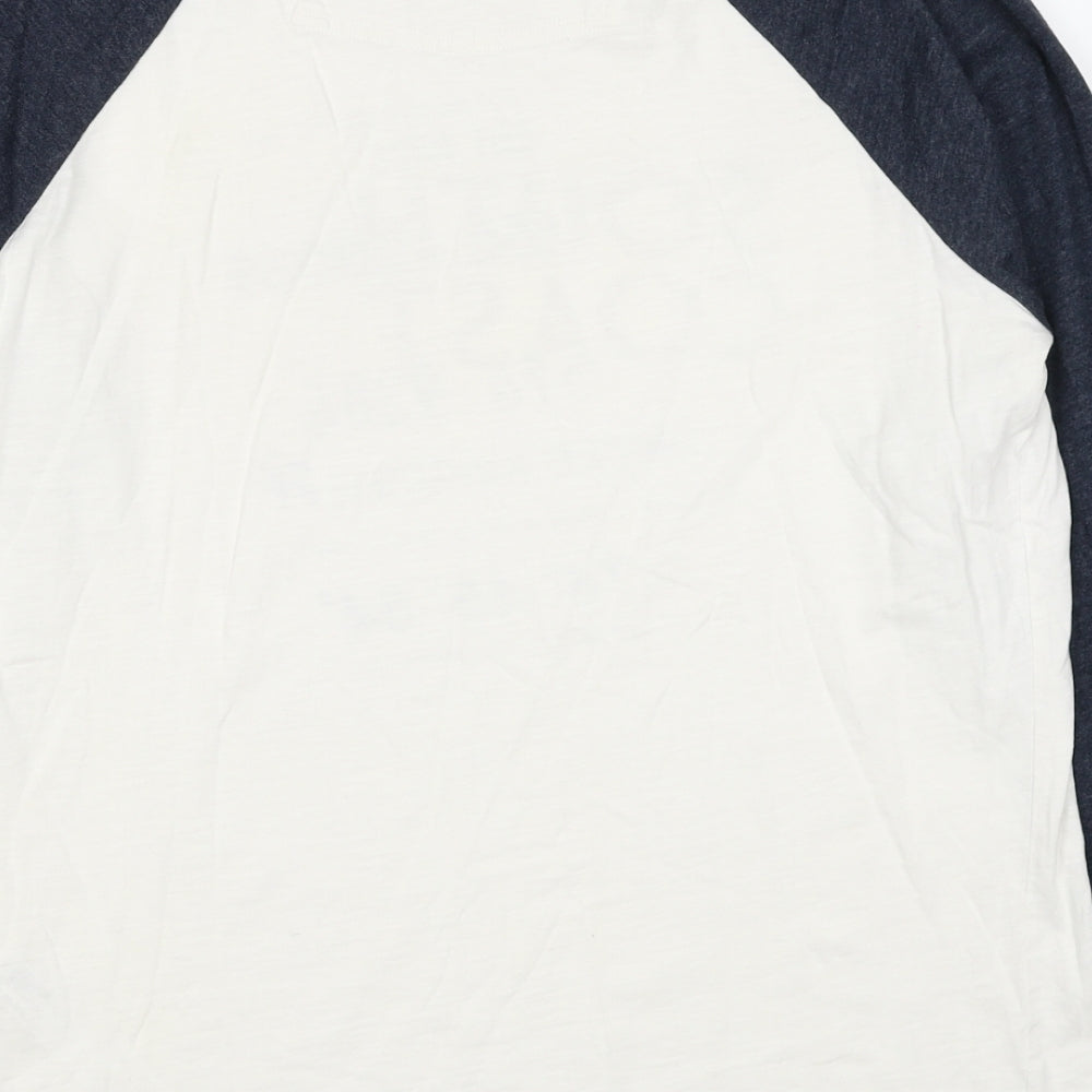 Fat Face Mens Multicoloured Cotton T-Shirt Size M Round Neck - South Coast