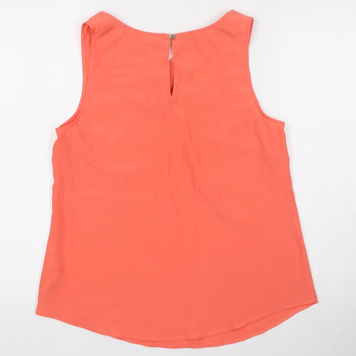 Oasis Womens Orange Polyester Camisole Tank Size 10 Round Neck