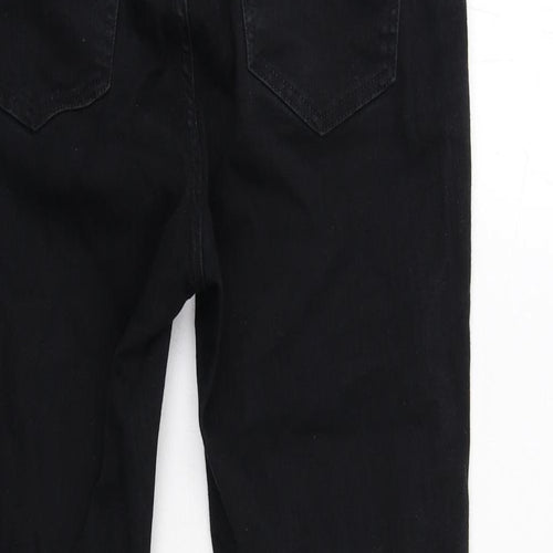Seraphine Womens Black Cotton Skinny Jeans Size 10 Regular Button