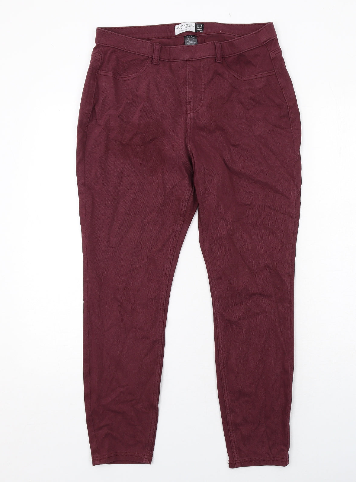 NEXT Womens Red Cotton Jegging Jeans Size 14 Regular