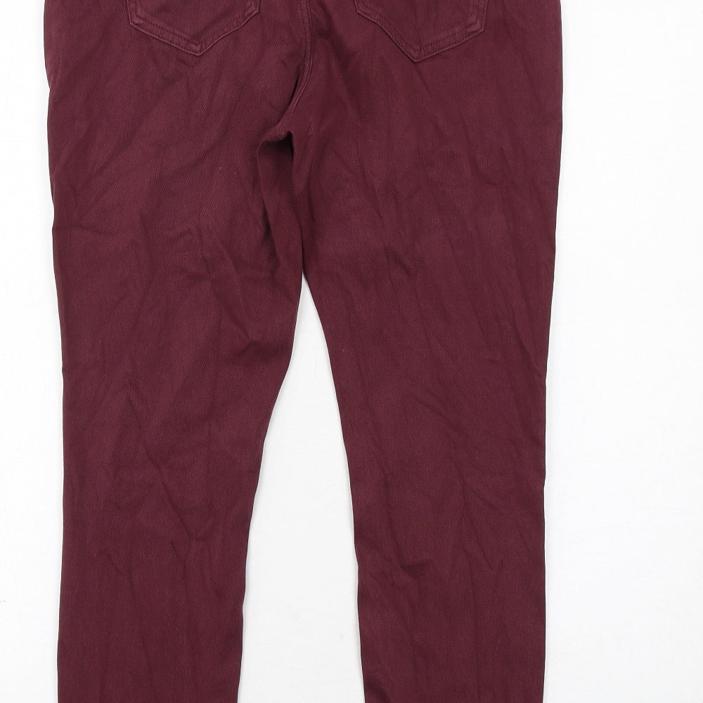 NEXT Womens Red Cotton Jegging Jeans Size 14 Regular