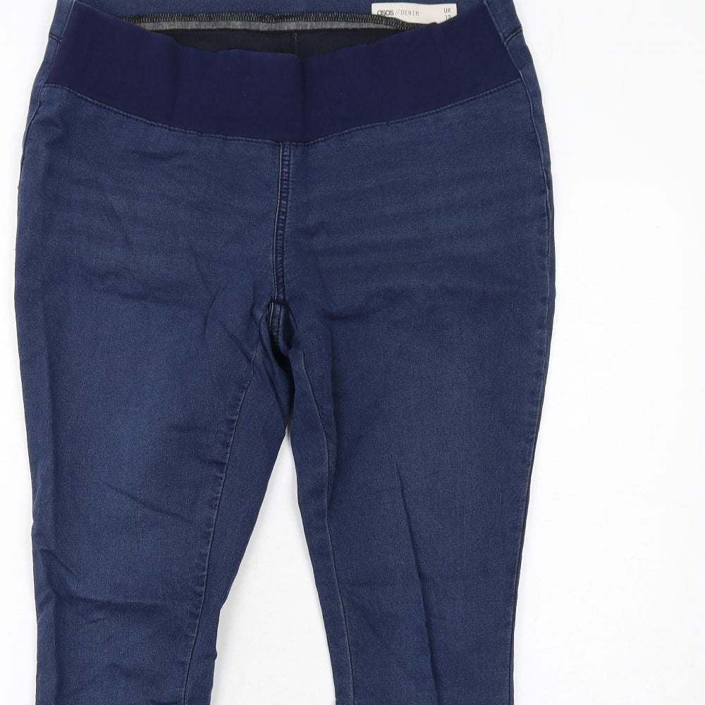 ASOS Womens Blue Cotton Jegging Jeans Size 12 Regular