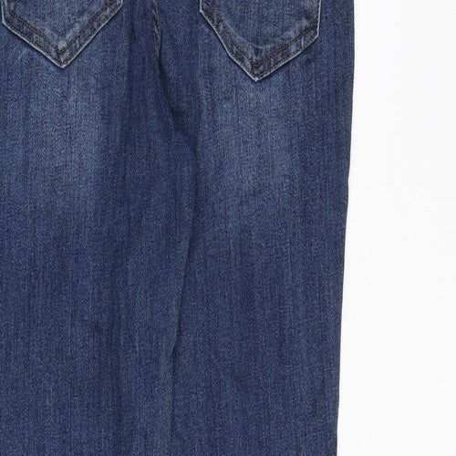 NEXT Womens Blue Cotton Skinny Jeans Size 12 Slim Zip
