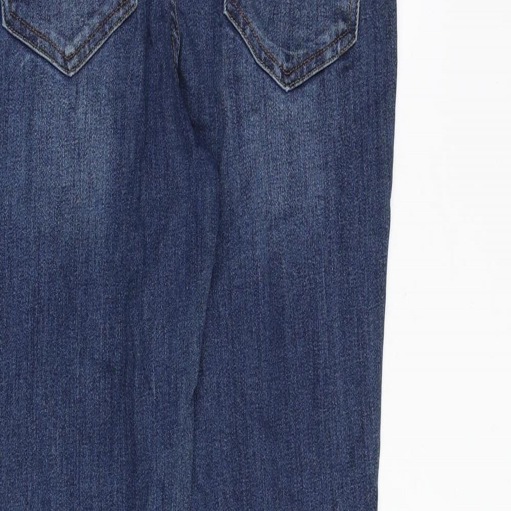 NEXT Womens Blue Cotton Skinny Jeans Size 12 Slim Zip